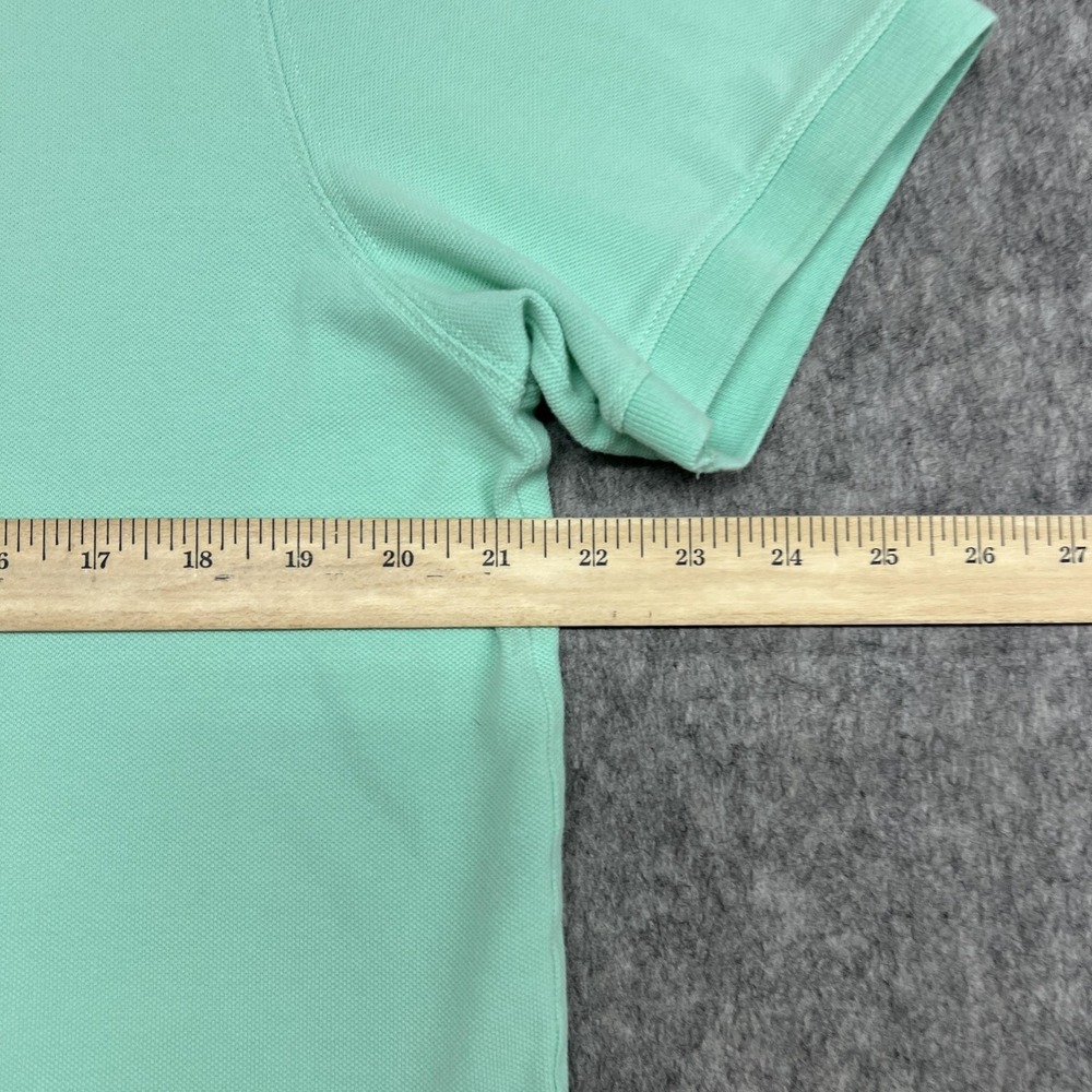 Vineyard Vines Polo Shirt Mens Large Green Slim Fit 100% Cotton Pique Whale Logo - Picture 13 of 16